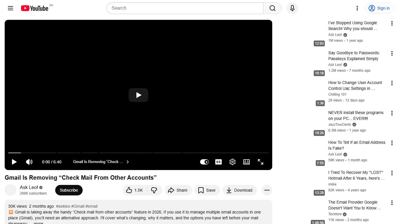 Gmail Is Removing “Check Mail From Other Accounts” - YouTube